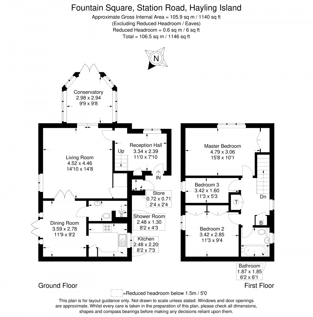 Floorplan for Fountain Square, Hayling Island, Hampshire
