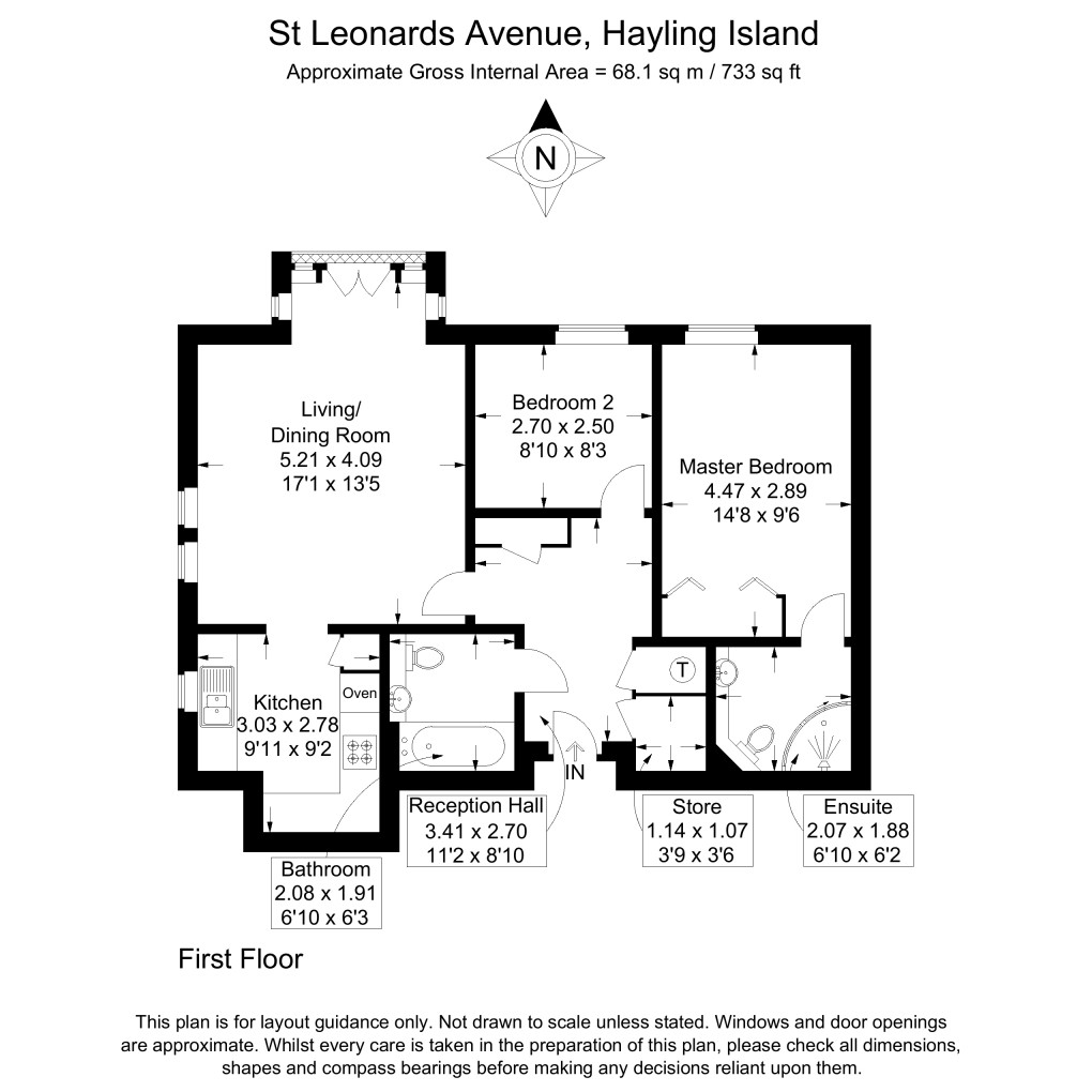 Floorplan for 58 St. Leonards Avenue, Hayling Island, Hampshire