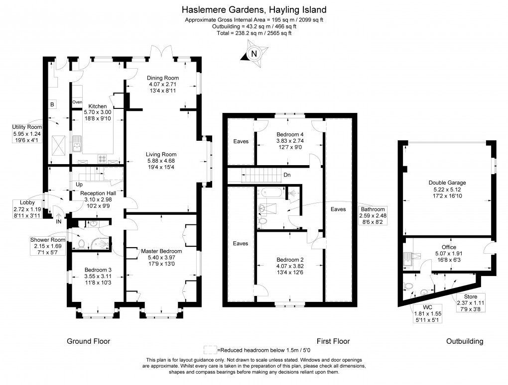 Floorplan for Haslemere Gardens, Hayling Island, Hampshire